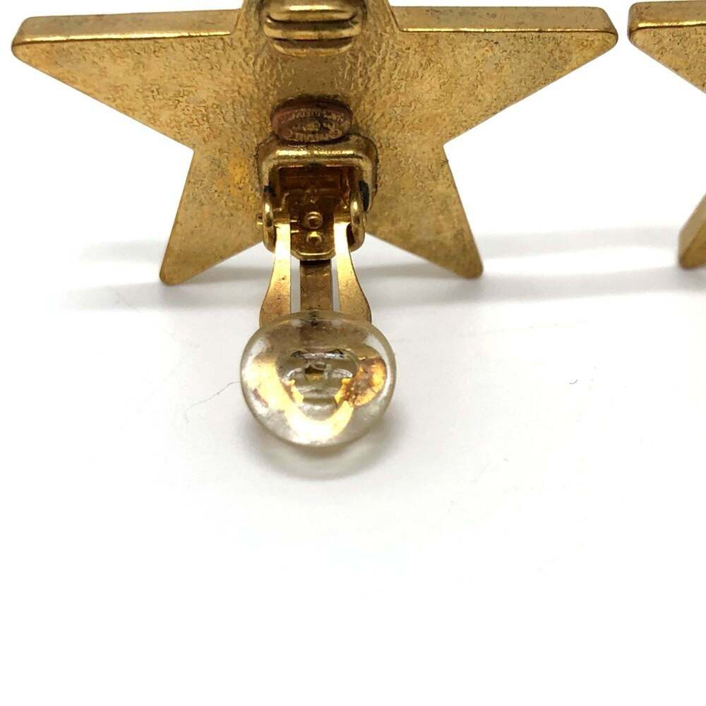 CHANEL Vintage Black Logo Earrings - Picture 7 of 10